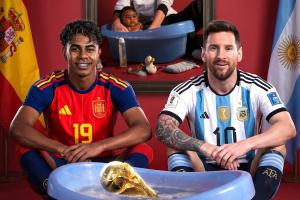 首战即获胜！亚马尔在世界杯决赛生涯首战梅西即取胜